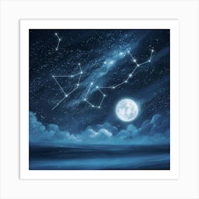 Constellations In The Sky 2 Art Print