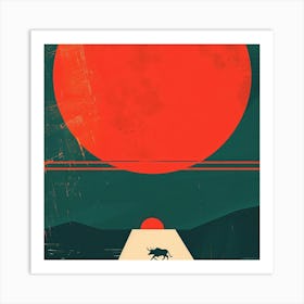 Red Sun 3 Art Print