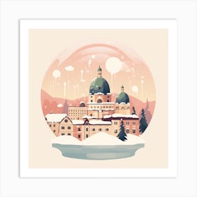 Salzburg Austria 2 Snowglobe Art Print