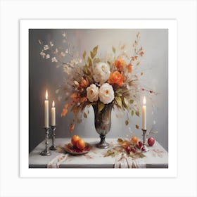 Autumn Flowers Art Print