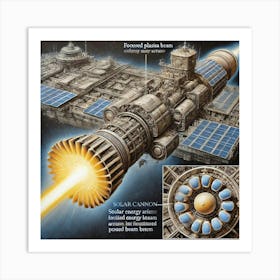 Solar Cannon On Capital Ship Art Print