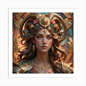 Aries Female Art Print