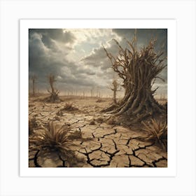 Dry Landscape 8 Art Print