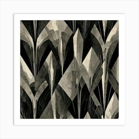 Black And White Abstract Art Print
