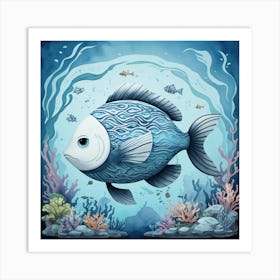 Fish Under The Sea Art Print