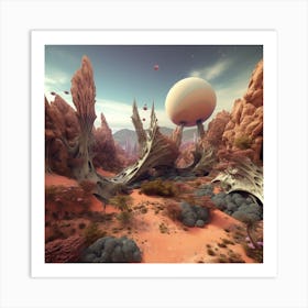 Alien Landscape 1 Art Print