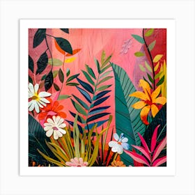 Garden of Vibrant Dreams Art Print