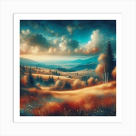 Landscape Painting 3 Art Print