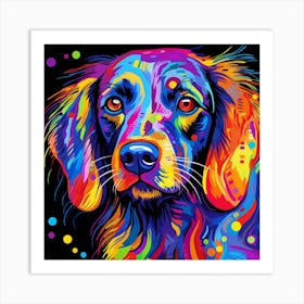 Colorful Dog Art Print