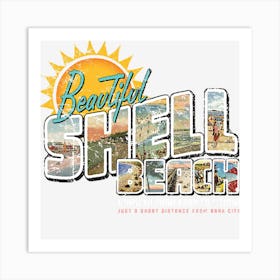 Beautiful Shell Beach Art Print