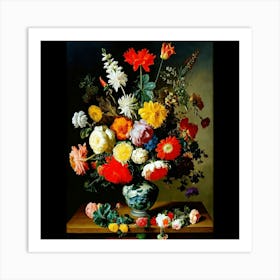 Flowers In A Vase 4 Art Print