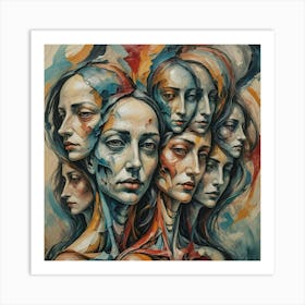 'The Faces Of Women' Art Print