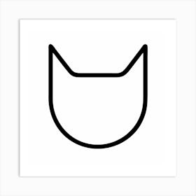 Cat Head Icon Affiche