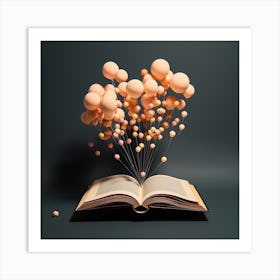 Book With Balloons Art Print