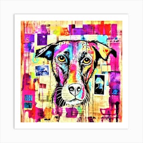 Patchwork Doggy - Cute Dog Ever Art Print