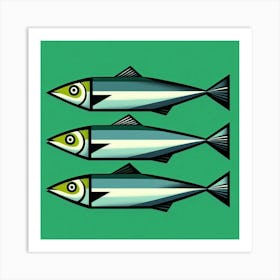 Three Sardines Kitchen Restaurant  Art Print