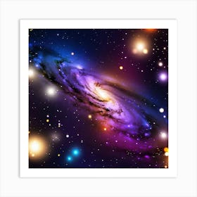 Galaxy In Space 2 Art Print