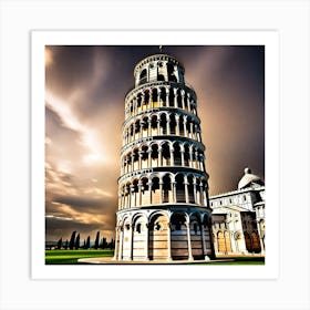 Leaning Tower Of Pisa Art Print