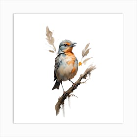 Bird On A Branch Art Print