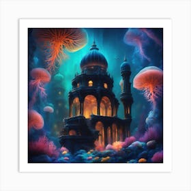 Underwater Palace 4 Art Print