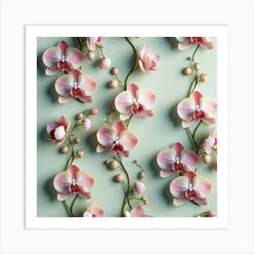 Pink Orchids 1 Art Print