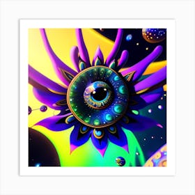 Eye Of Psychedelia Art Print