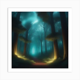 Mystical Forest Retreat 17 Art Print