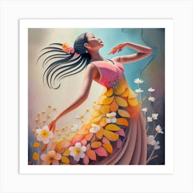 Flower Dancer 1 Art Print