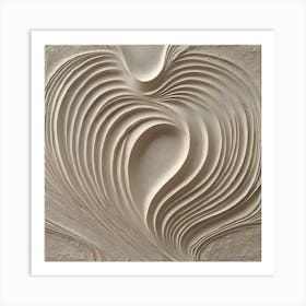 Wavy Sculpture Art Print