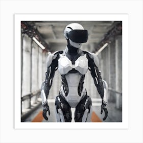 Futuristic Robot 69 Art Print