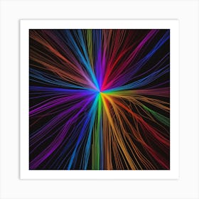 Rainbow Burst 11 Art Print