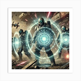 Asterian Starshield Enforcers Gravity Shield Generators Art Print