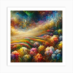 Flowers In The Sky Art Print