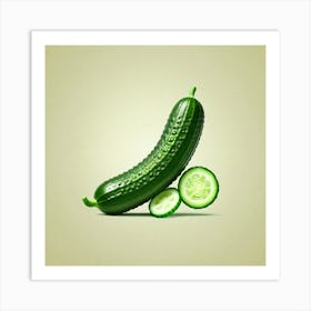 Cucumber Stock Videos & Royalty-Free Footage Art Print