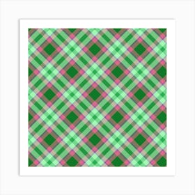 Plaid Fabric 139 Art Print