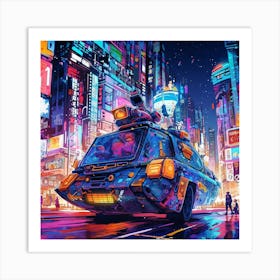 Futuristic City 17 Art Print