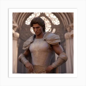 Knight In White Art Print