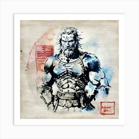 Samurai Warrior Art Print