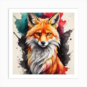 Fox Painting 1 Art Print