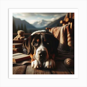 Bernese Mountain Dog Art Print