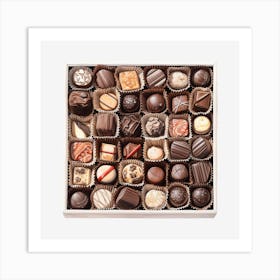 Chocolates In A Box 2 Art Print