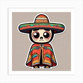 Mexican Skull Art Print