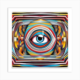 Evil Eye Psychedelic Eye Of The World Art Print