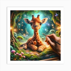 Giraffe 1 Art Print