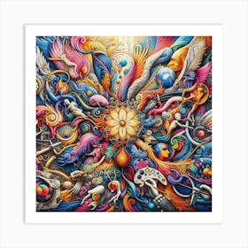 Psychedelic Painting 2 Art Print