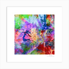 Contemporary art, modern art, mixing colors together, hope, renewal, strength, activity, vitality. American style.86 Art Print