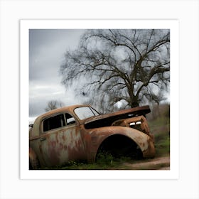 Rusty Old Truck Art Print