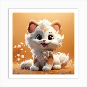 Cute Cat 19 Art Print