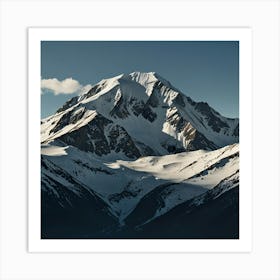 Snowy Mountain Art Print