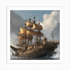 Pirate Ship Art Print